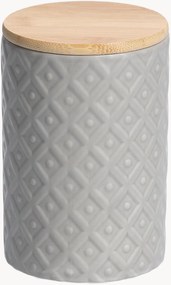 Opbergpotten Carol van keramiek, met bamboe deksel, 720 ml, 6-delig