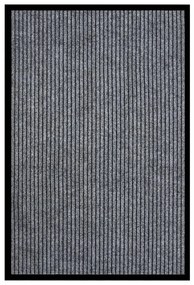 vidaXL Deurmat 80x120 cm gestreept grijs
