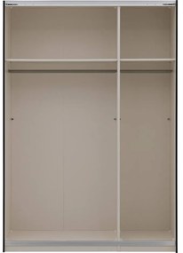 Goossens Kledingkast Easy Storage Ddk, Kledingkast 153 cm breed, 220 cm hoog, 3x glas draaideur