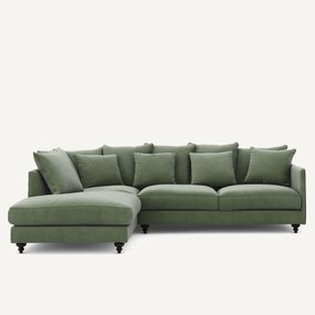 Fluwelen hoekslaapbank, Lazare