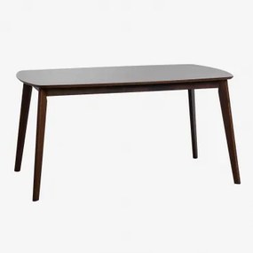 Rechthoekige Eettafel 150x90 Cm In Elba Hout Donker Hout - Sklum