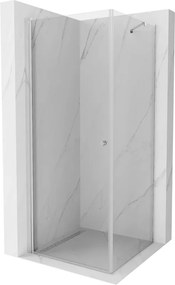 Mexen Pretoria draaideur douchecabine 80 x 80 cm, transparant, chroom - 852-080-080-01-00