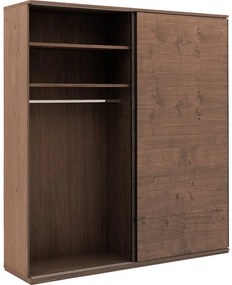 Goossens Excellent Kledingkast Nature, 200 cm breed, 223 cm hoog, 2 hout schuifdeuren