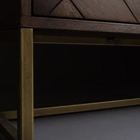 Dutchbone Class Tv-meubel Visgraat Acacia Hout - 180x45x60cm.