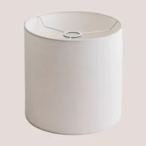 Arlina Linnen Lampenkap Wit & Ø30 Cm - ↑30 Cm - Sklum
