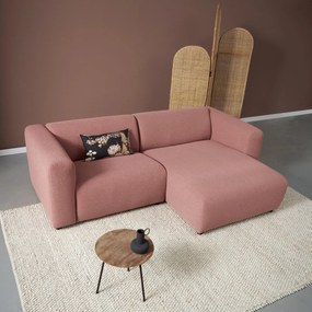 Kleine Bank Met Chaise Longue Rechts Terracotta Roze