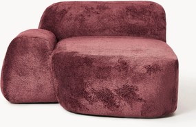 Teddy bouclé chaise-hoekmodule Wolke