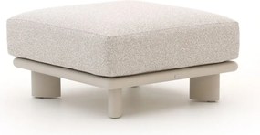 + 15% kassakorting | Voetenbank tuin | Bellagio  Battuello | Aluminium | Taupe/Bruin | 81x81x46cm | Kees Smit Tuinmeubelen