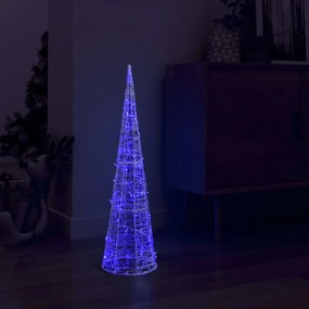 vidaXL Lichtkegel decoratief LED blauw 90 cm acryl