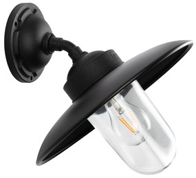 Solingen Stallamp Schuin Matzwart