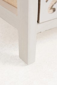 Hulpmeubilair Cloak Wit, Smal, 4 laden