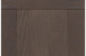 Goossens Bijzetelement Clear, hout eiken donker bruin, stijlvol landelijk, 100 x 79 x 40 cm