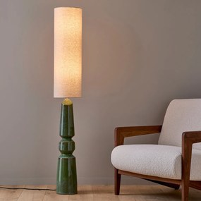 Staande lamp in keramiek en linnen, TOTEMY
