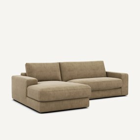 Stonewashed fluwelen hoekbank, SKANDER