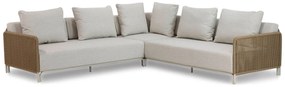 Hoek loungeset 5 personen Aluminium/rope Taupe  Coco Colorado