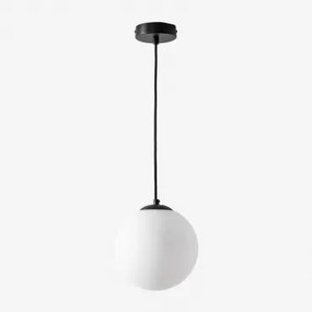 Hanglamp Van Ijzer Met Glazen Bol Uvol Zwart & Ø19 Cm - Sklum