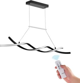 VEVOR moderne kroonluchterlampen, 24W dimbare LED-hanglamp met afstandsbediening, siliconen lampenkap, instelbare kleurtemperatuur 3000K-6000K, plafondlamp voor keuken en eetkamer
