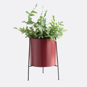 Bloempot op poot in geverfd metaalØ30 cm, INAYA