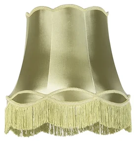 Zijden lampenkap groen 45/30/44 - Granny Retro rond