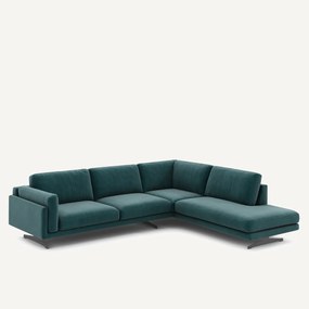 Hoekbank fluweel, César