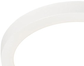 Buitenlamp Set van 6 In- of opbouwspot wit 22 cm incl. LED 3 staps dim to warm - Trans IP44 Buitenverlichting Lamp