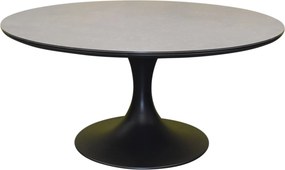 Flair dining tuintafel rond 158 cm antraciet keramiek