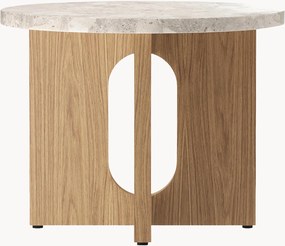 Ronde bijzettafel Ibiza met zandstenen tafelblad
