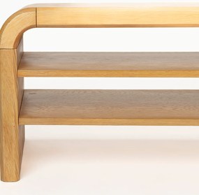 Zuiver Brave Design Tv-meubel Gebogen Eiken - 160x40x45cm.