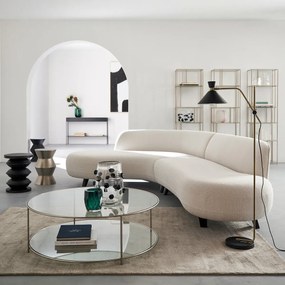 Bijzettafel in gegoten aluminium, Calendes