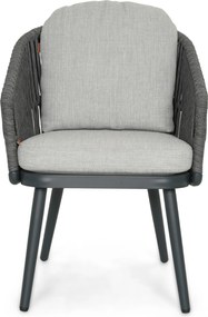 Tuinset 8 personen 300 cm Rope Grijs Santika Furniture Santika