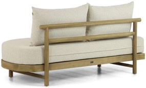 Hoek loungeset 5 personen Teak Old teak greywash  Santika Furniture Santika
