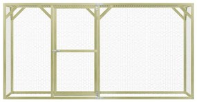vidaXL Kippenhok 1,5x3x1,5 m geïmpregneerd grenenhout