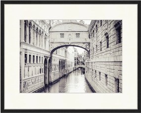 Ingelijste digitale print Bridge Of Sighs In Venice