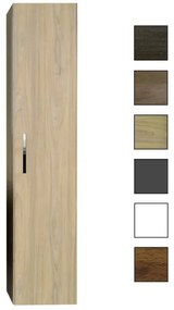 Sanicare kolomkast met chromen greep 33,5x160x32cm grey-wood