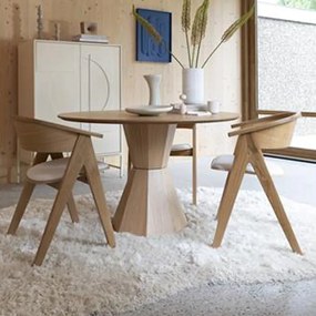 Zuiver Lotus Ronde Eettafel Eiken - 120 X 120cm.