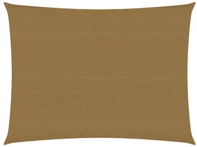 vidaXL Zonnezeil 160 g/m² 3,5x4,5 m HDPE taupe