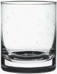 Mondgeblazen whisky glazen Stars, 2-delig