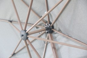 Zweefparasol  3x3m S2 Excellent (excl. voet) Grijs-antraciet Camello Luna