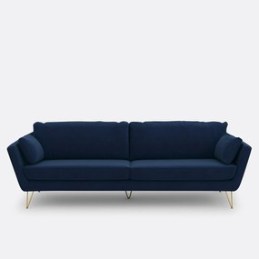 3, 4 of 5-zitsbank van fluweel, Topim