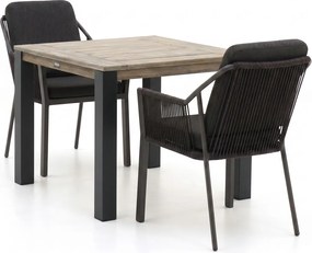 Diningset Tierra Outdoor | 2 personen | Tuinset teakhout | 3-delig | Kees Smit Tuinmeubelen