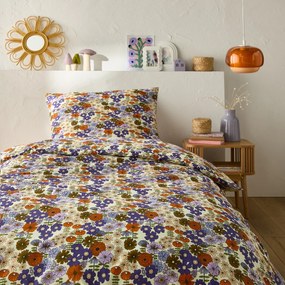Bedset 50% recycled katoen, rechthoekige kussensloop. Marisol