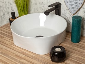 Kerra KR919 waskom rond glans wit 40x40x14cm