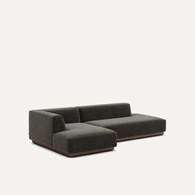 Linker hoekbank XL chenille fluweel, Jacopo