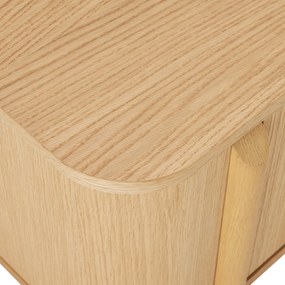Eiken Tv-meubel Scandinavisch 200 Cm - 200x42x50cm.