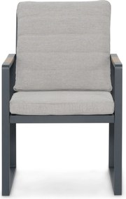 Tuinstoel Aluminium Grijs-antraciet Lifestyle Garden Furniture Alessio  antracite