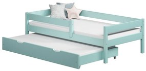 Peuter Turkoois Eenpersoonsbed met onderschuifbed - Mateo For Kids Children Toddler Junior 5056231763219 Children's Beds Home, 140x70, 12 cm latex met