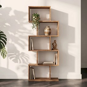 Sheeshamhout Wandkast Zig Zag - 60x30x150cm.