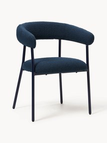 Bouclé gestoffeerde stoelen Thiago, 2 stuks