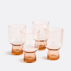 Set van 4 gekleurde wijnglazen, Helly