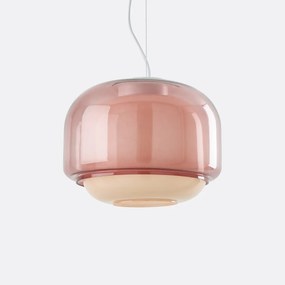 Hanglamp van gekleurd glas Ø30,5 cm, KINOKO